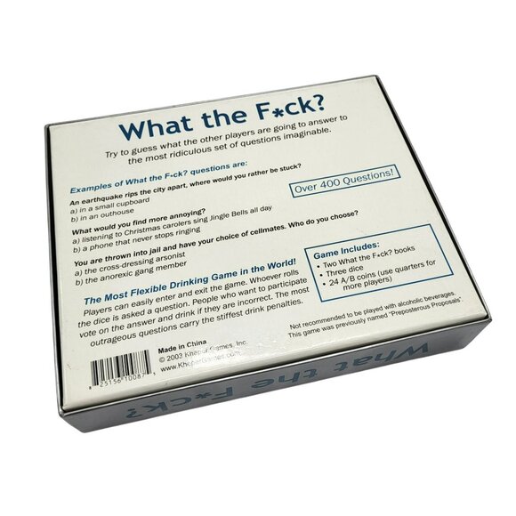 What The F*ck? The Outrageous Drinking Game For 2-100+ Players By Kheper Games - Picture 3 of 14